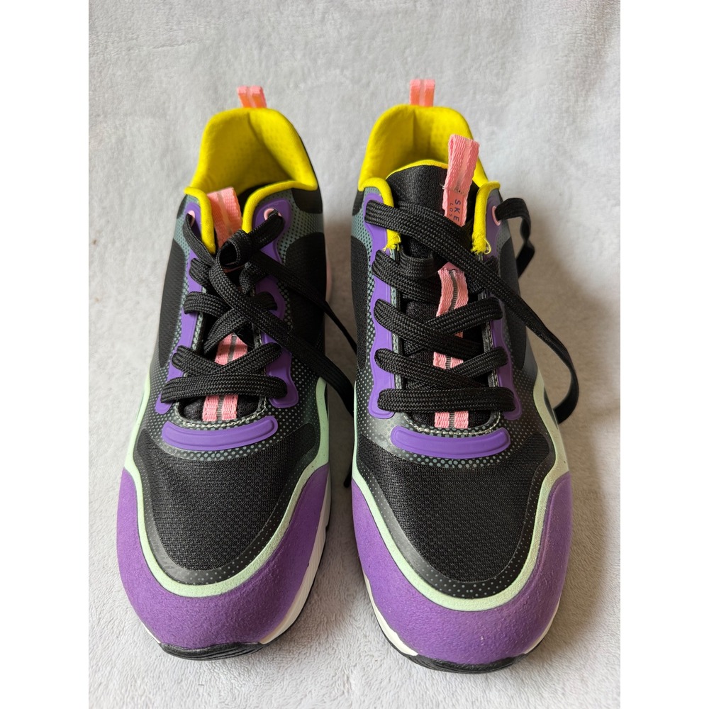Skechers Uno 2 Sneakers Womens 11 Black Multi Good Air Cooled Memory Foam 155544